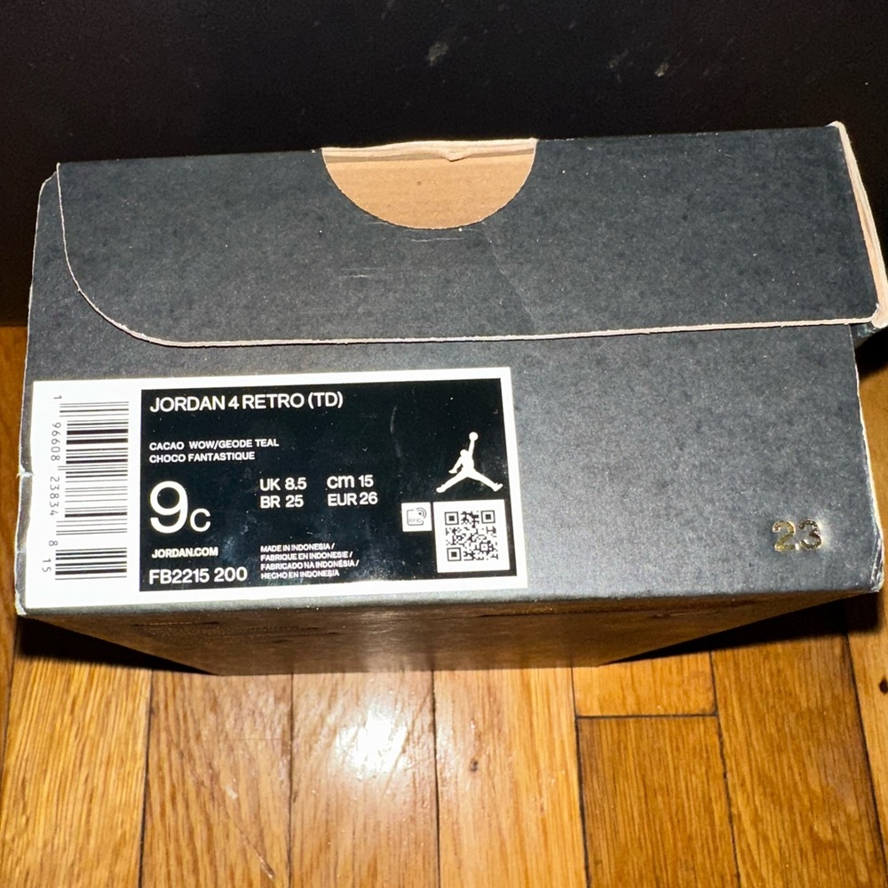 Air Jordan 4 TD “Cacao Wow” 9c Worn 1x